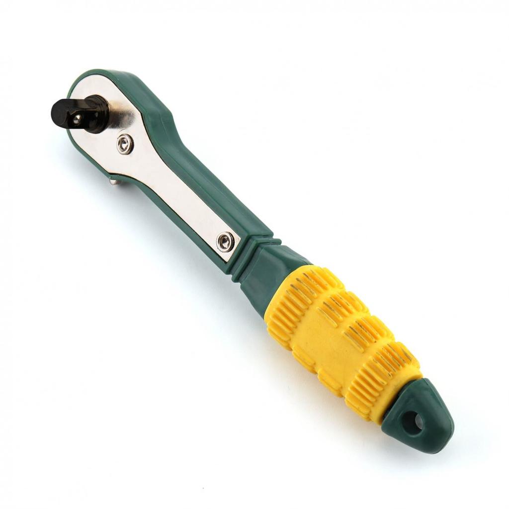 Screwdriver Pole 6.35mm Inner Hexagon Ratchet Socket Wrench with Dual-head Home Tool Accessory