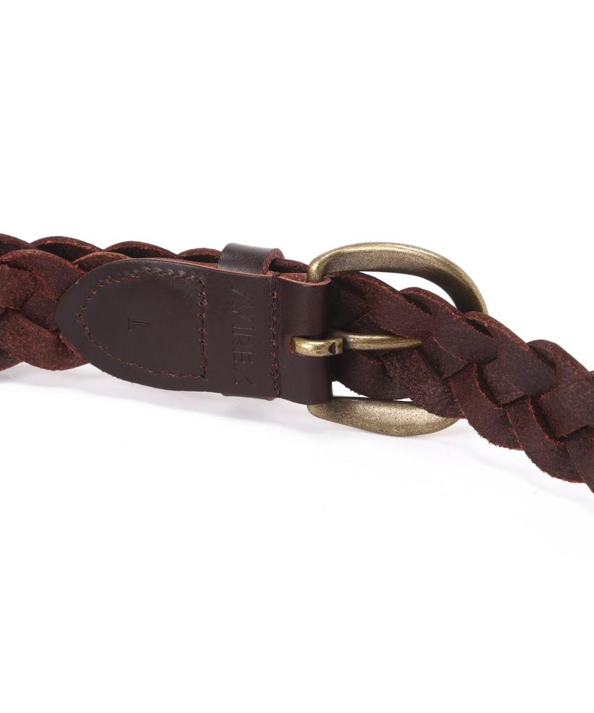 [Avirex] [Avirex] LEATHER MESH BELT Leather Mesh Belt Men's L 050 Brown 783-5971002