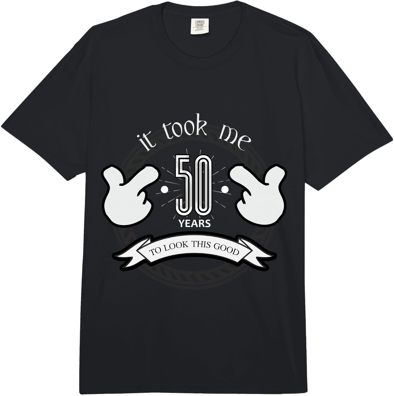 It Takes 50 Years to Look so Good. Comfort Colors Adult Heavyweight Unisex T-Shirt L
