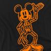 Disney Unisex Adult Mickey Mouse Skeleton T-Shirt