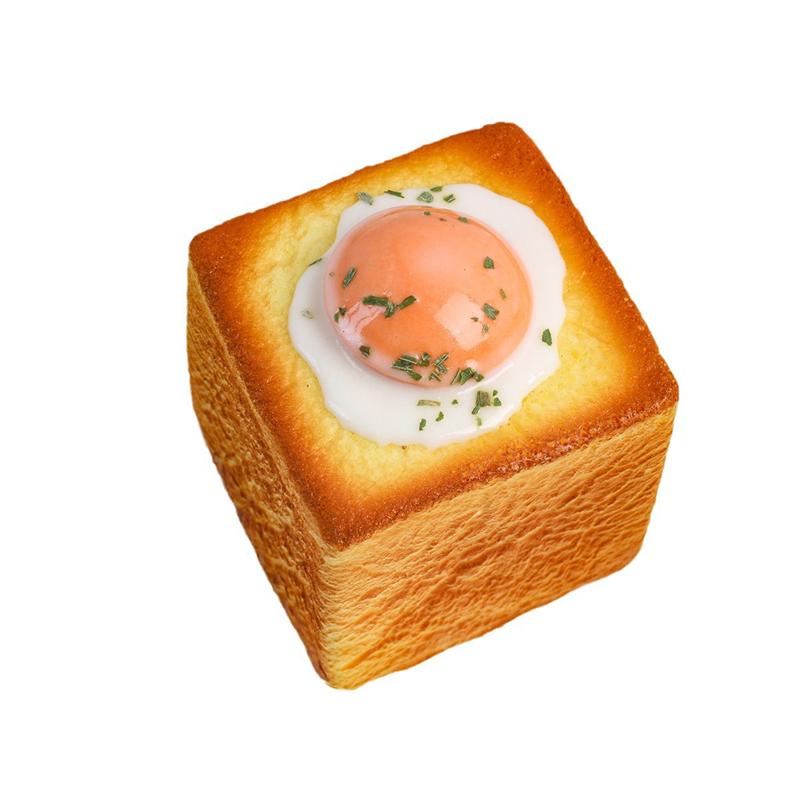 Squishy Langsam Steigendes Brot Toast Ei Modell Simulation Lebensmittel Requisite Stressabbau Knetspielzeug Kawaii Dekompression Fidget Spielzeug