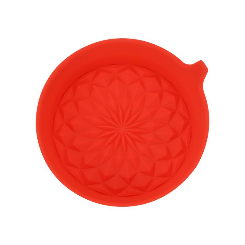 Silicone Rhombus Car Cup Holder Mat: Non-Slip and Heat-Resistant Coaster