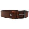 Ceinture - LEONARDO VERRELLI - Large 110 cm - Cuir véritable - Marron - 3,8 cm