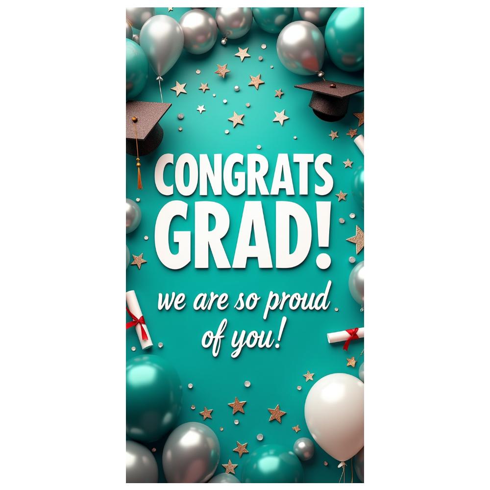 Tło na Graduation Lekkie Rekwizyty Fotograficzne Dekoracja Graduacyjna Wielokrotnego Użycia Baner Graduacyjny Na Spotkania Studenckie Na Zewnątrz