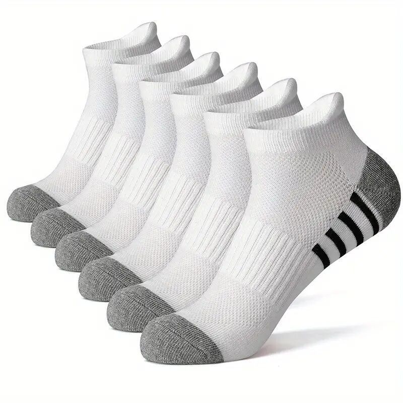 12 Paar Herren Plus Size Sportsocken EU39-46 Atmungsaktiv Bequem Schwarz Weiß Freizeit Outdoor Kurze Socken für Herren