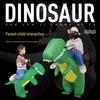 Conjunto de Fantasia Inflável de Dinossauro: Dragão Montável para Adultos e Crianças