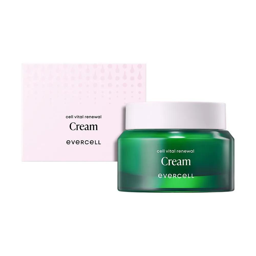 CHA Bio EVERCELL Cell Youth Ampoule + Renewal Cream Stem Cell Culture Solution Anti-aging