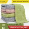 Thickened Lace Bamboo Charcoal Dishcloth - Absorbent, Lint-Free Kitchen Cleaning Rag