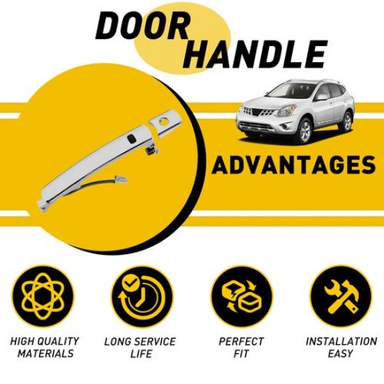 For 03-07 Nissan Murano Front Driver Left Door Handle Chrome W/ Smart Entry