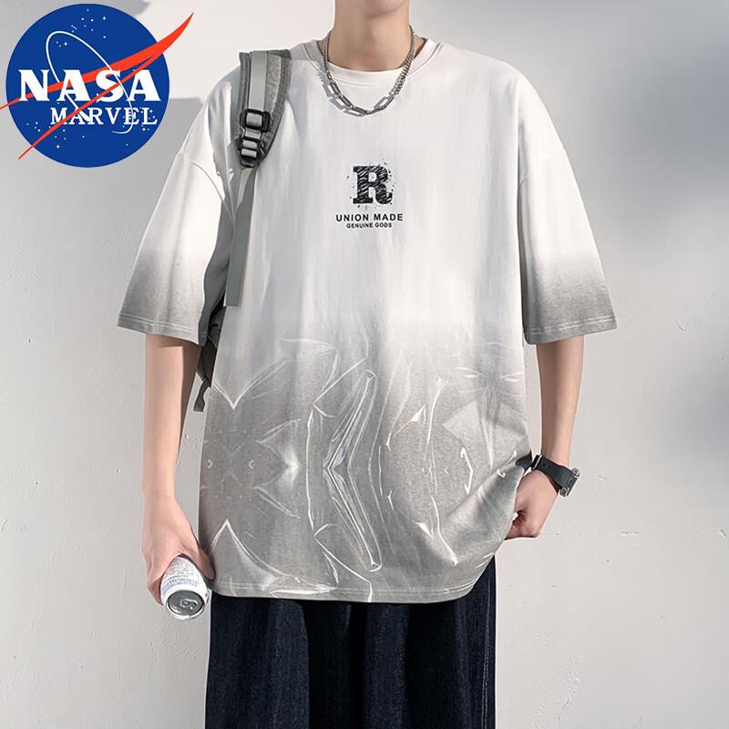 

NASA MARVEL Men s Gradient Ice Silk Short Sleeve T-Shirt XL