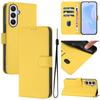 For Samsung Galaxy A25 5G (Global) (161.0 x 76.5 x 8.3mm) Case Solid Color Wallet Leather Phone Cover with Strap