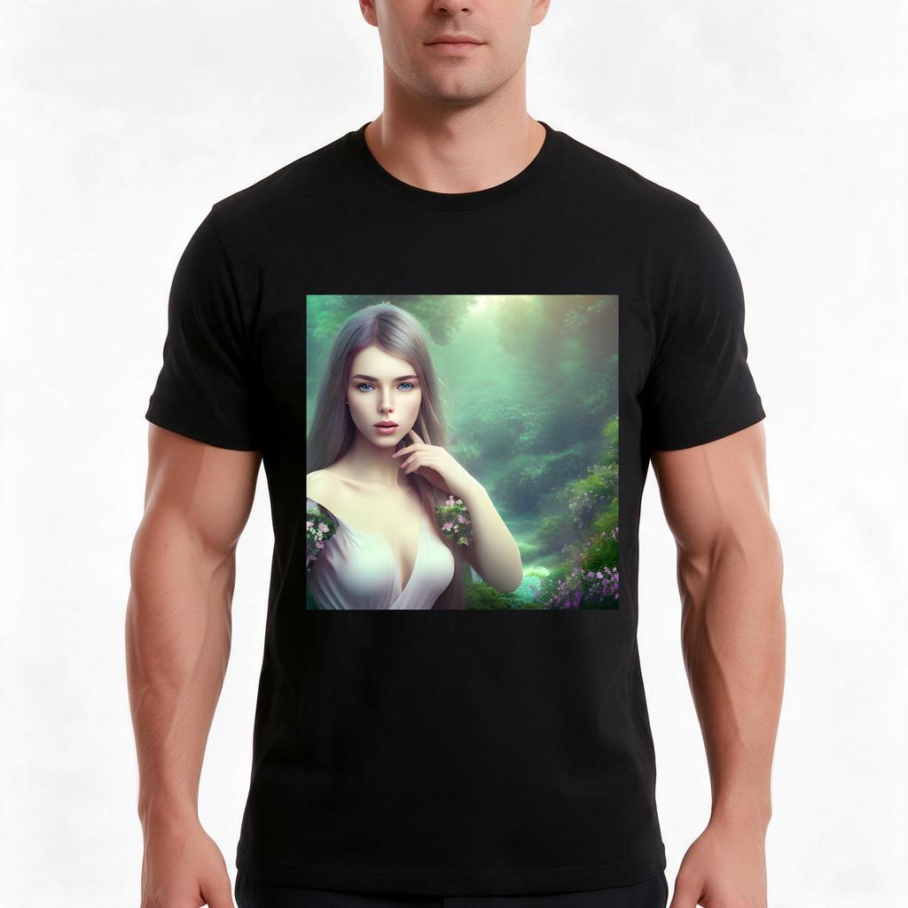 Fascinating Unisex In A Beautiful Garden Tshirt Summer Casual Cotton Tee Oversized Streetwear Tops Vintage Graphic Print