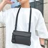 Korean Style Leisure Storage Bag Solid Color Fashion Nylon Shoulder Bag Portable Cross-Body Messenger Bag for Men and Women