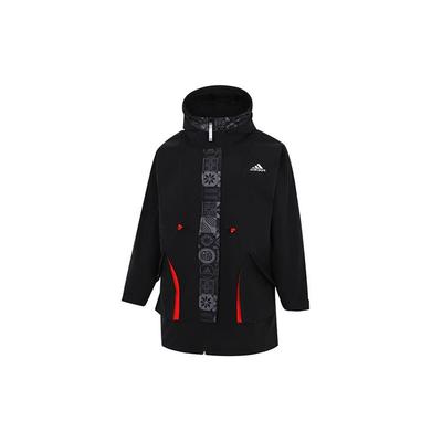 Cny Año del Tigre Edición Limitada Chaqueta Tejida de Largo Medio con Capucha y Forro Polar para Mujer Ropa Exterior Negra HC2792