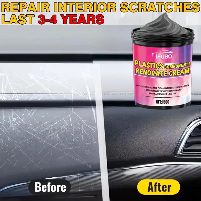 Plastic Coating Renewal Paste, Interior Seat Blackening Maintenance Cream, Tire Gloss Restoration Wax, Repair Aging, Fading