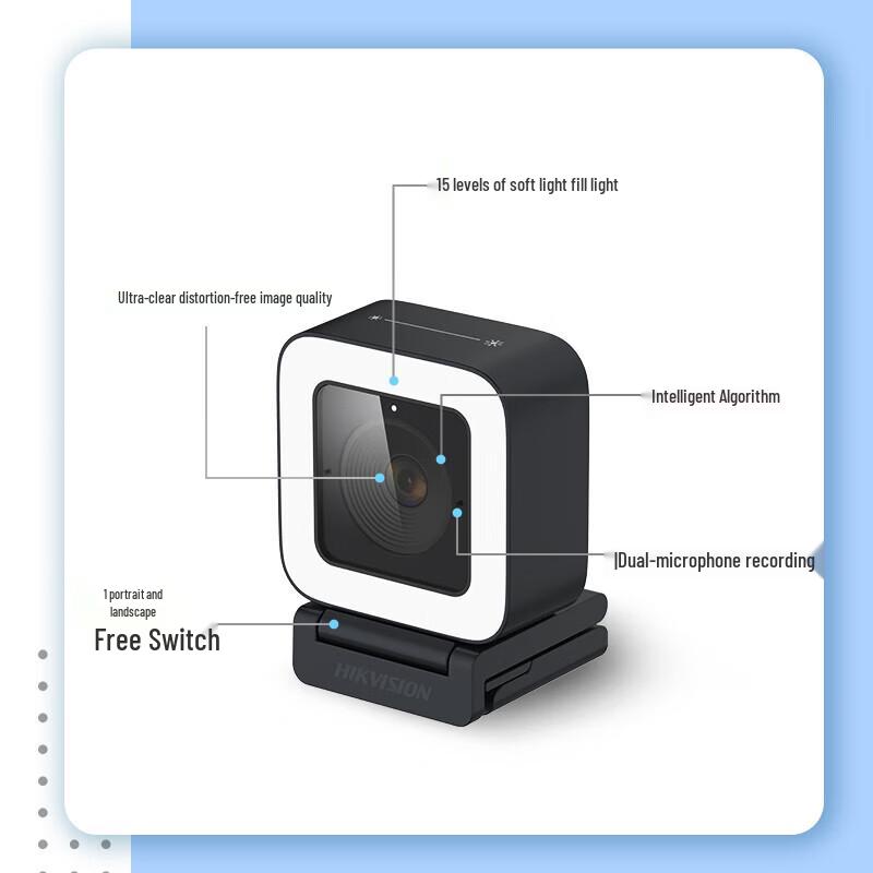 Hikvision DS-U24 Pro 2K USB Live Webcam with Dual Mics