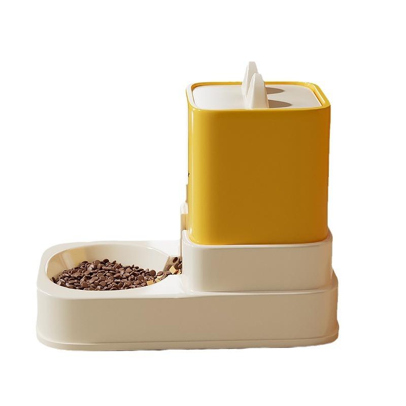 Hranitor Automat pentru Pisici, Bol de Apă pentru Pisici și Câini, Dispenser de Apă pentru Animale de Companie Două în Unu, Articole pentru Animale de Companie, Ustensile pentru Băut