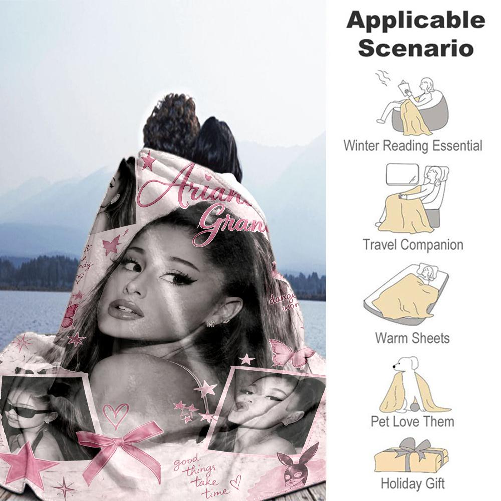 Ariana Grande Blanket, High quality Comfortable for All Seasons, Home Decor, Warmth and Comfort