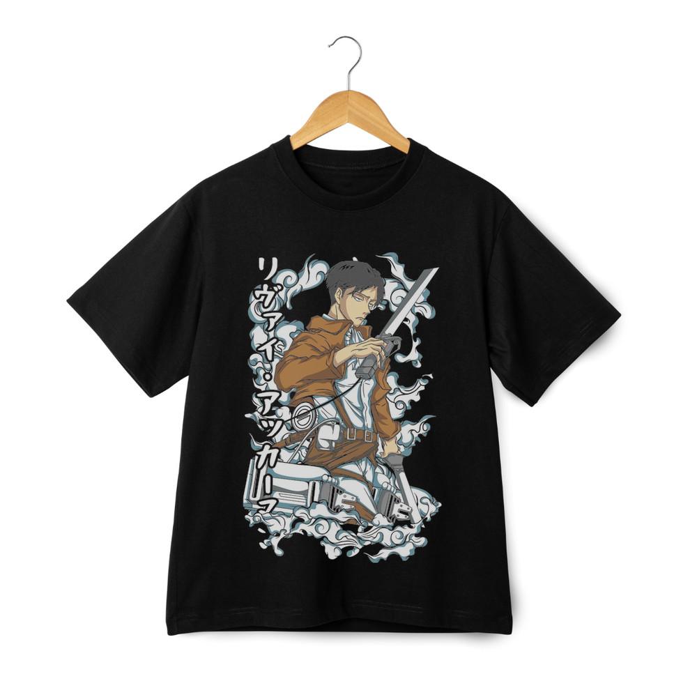 Levi Ackerman Attack On Titan Unisex Graphic T-Shirt - Anime Short Sleeve Tee