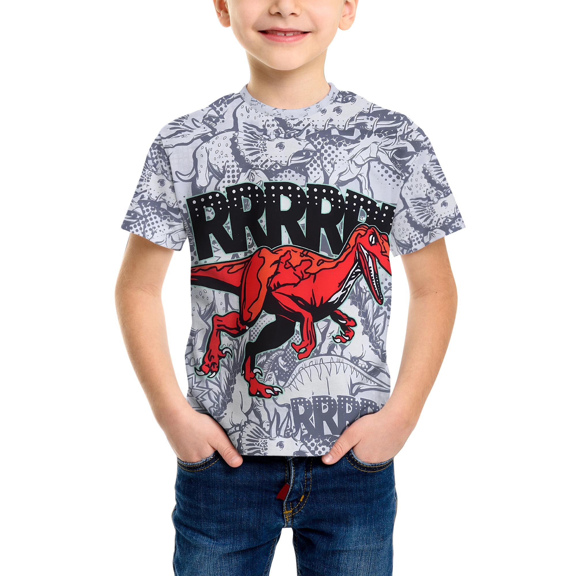 

3D Печать Летний Весенний Спортивный Модный Уличный Детский Повседневный Повседневный Верх для улицы Обычный Топ 150