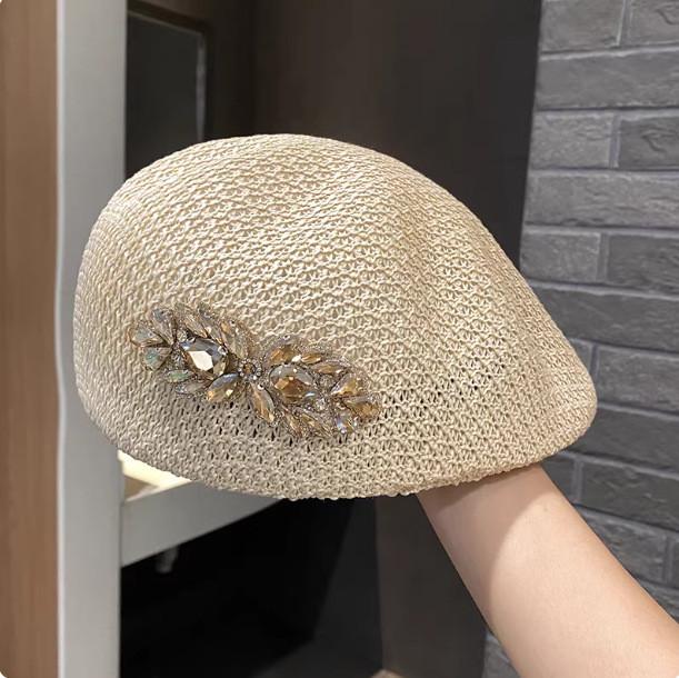 Summer Cotton Baseball Cap With Sun Protection For Casual Women Beige