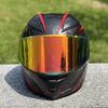Black Red Trajectory Helmet Single Visor Racing Season Safety Helmet Casco Casque Big Spoiler Men And Women Motorcycle Helmet