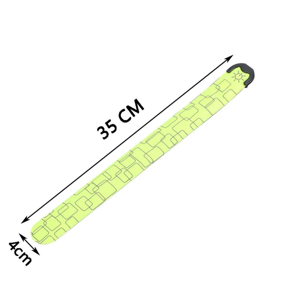 USB Rechargeable LED Light Band Battery Style Leg Warning Wristband Night Cycling Running