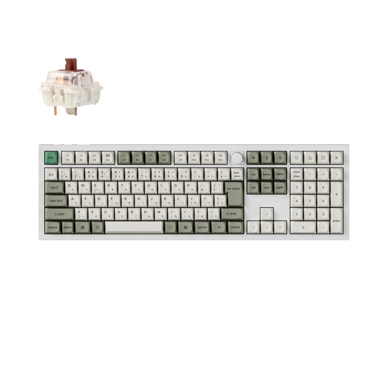 

Q6 Max wireless custom mechanical full JIS RGB hot swap compatible Gateron Jupiter mechanical Windows Gateron Jupiter mechanical brown shaft