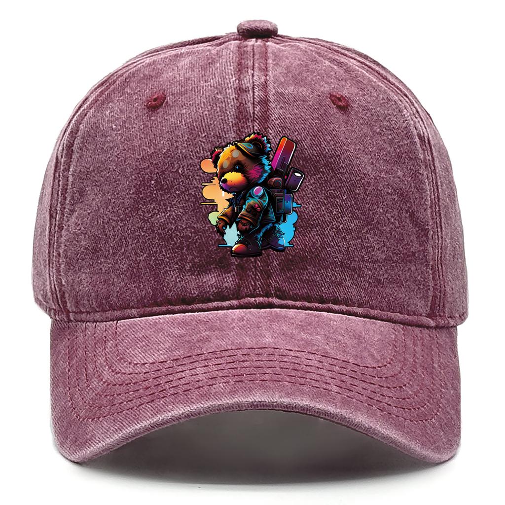 Cool Street Bears Snapback Baseball Cap Unisex Caps For Man Non-Stretch Fabric Stylish Adjustable Caps Perfect For Travelling
