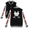 Unisex Fashion Hazbin Hotel Anime Printed Baseball Sweatshirt Women Men Outdoor Sport Jackets