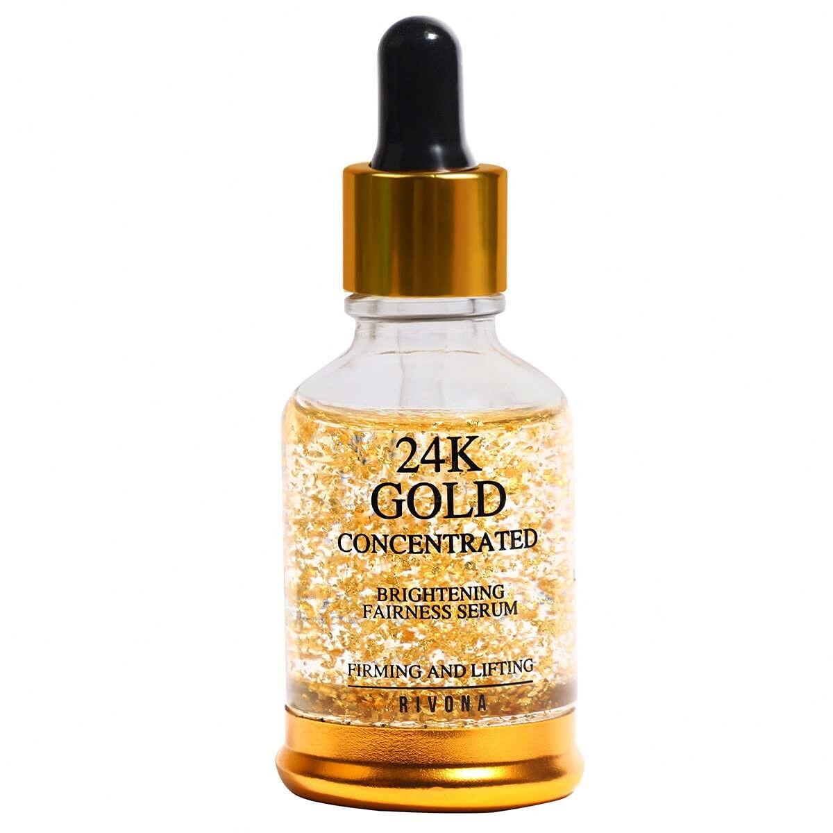 

@ Rivona Naturals 24K Gold Face Serum For Glowing Skin 30 ML d194 MJ-843-60%OFF