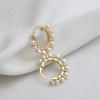 Chinese Restaurant Fourth Season Zhao Liying Same Style Earrings for Shell Bead Ear Buckle Earrings Clear Summer Earring