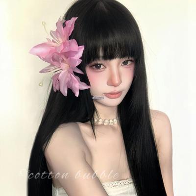 Ornement de cheveux lys rose style chinois: Pince à cheveux féerique pour femme