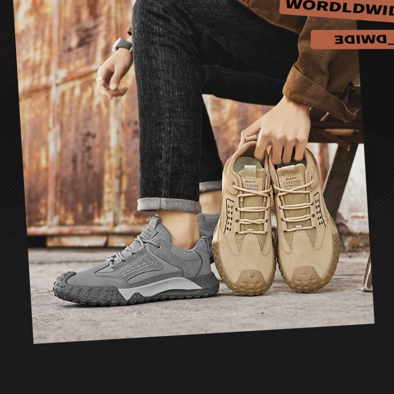 2025 Men's Shoes Spring Summer New Breathable Sneakers Men Anti Slip and Wear Resistant Sports and Leisure Mountaineering Shoes