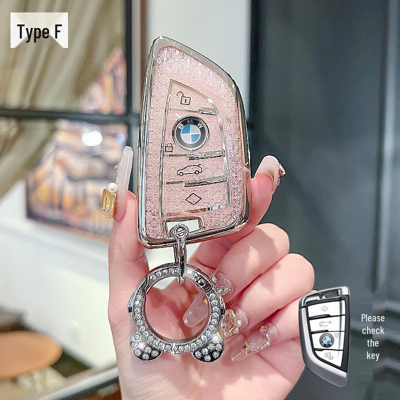 Compatible Key Cover for BMW: 5, 3, 7, 1 Series & X1, X2, X3, X5, X6, X7 Models (530, 525, 320li)