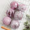 6pcs Pink Foam Ball Christmas Tree Decorations Christmas Tree Diy Pendant.
