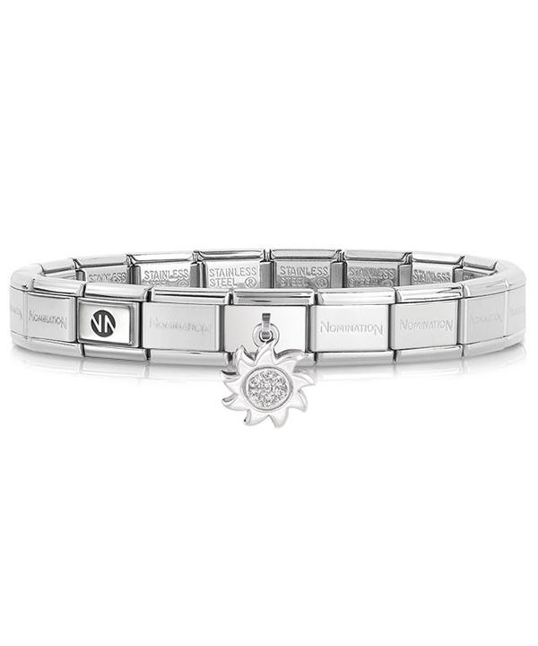 Nomination Bracelet Steel Composable Sun Charm Steel-Set39