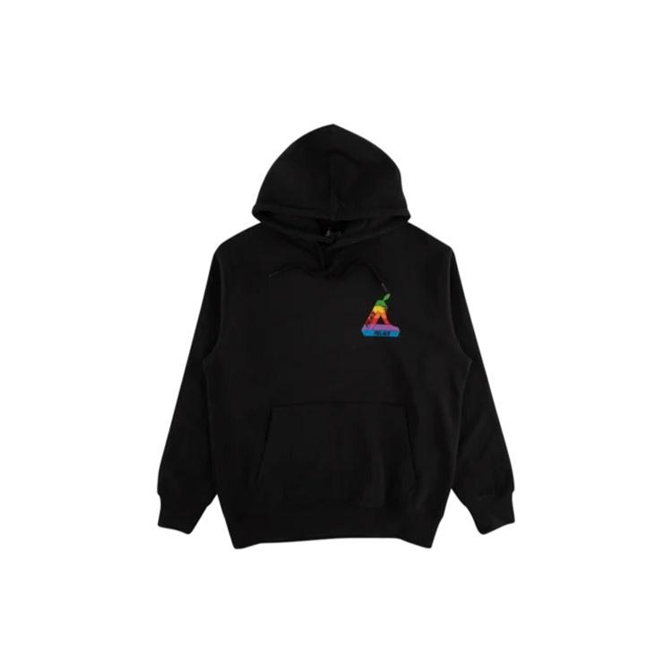 PALACE SS19 Jobsworth Hood Triangle Logo Pattern Black Men's P16HD048