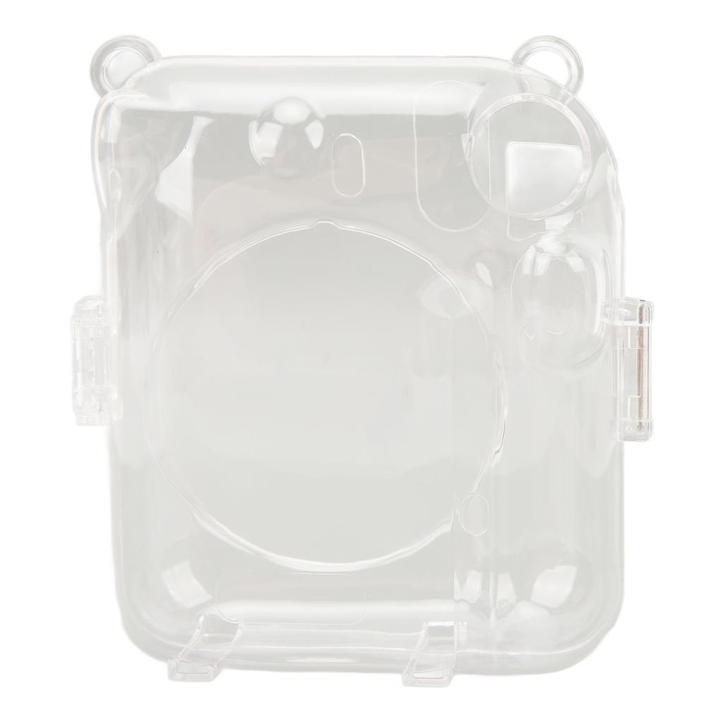 Instant Camera Shell Case PC Transparency With Adjustable Shoulder Straps Protective Instant Camera Case for Mini12