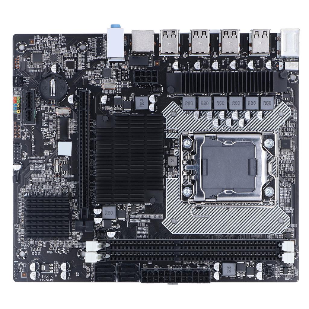 X58 Motherboard 2 DDR3 LGA 1366 Pins Gaming Motherboard Support ECC Memory USB2.0 SATA Port PCB Motherboard for Desktop