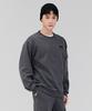 CHASECULT Men'S Sleeve Pocket Fleece Sweatshirt - Charcoal
