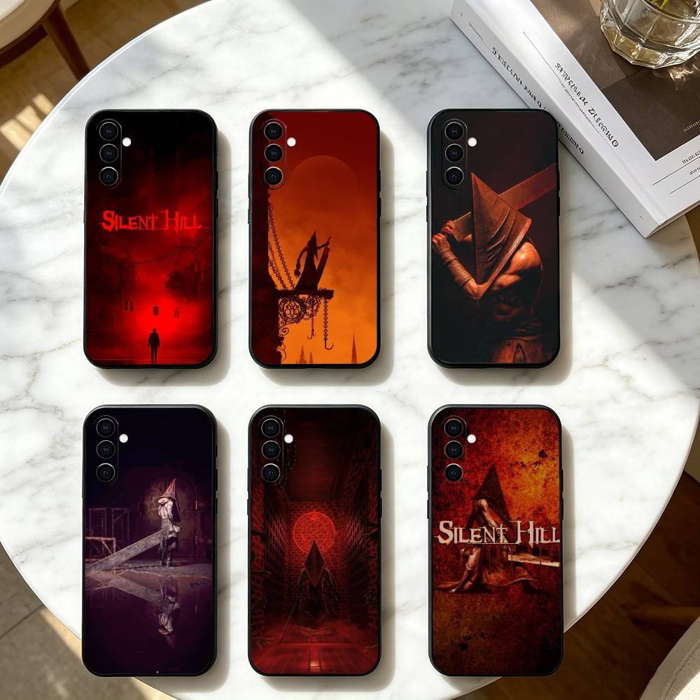 Games Silent Hill Horror Phone Case Black Silicone Soft For Samsung Galaxy A73,A72,A71,A70,A53,A52,A51