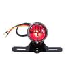 Motorcycle Taillights Brake Light Retro Style Modification Universal DC12V with License Plate