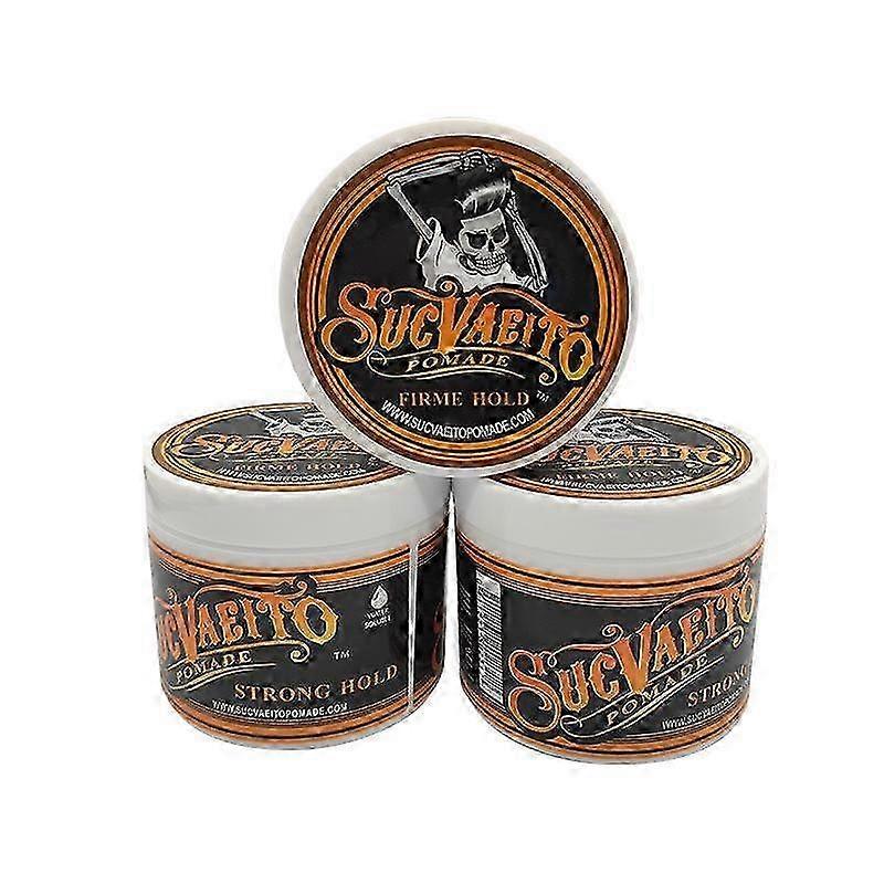 3X Suavecito Firme Classic Hair Pomade - Strong Hold Styling for Men & Women