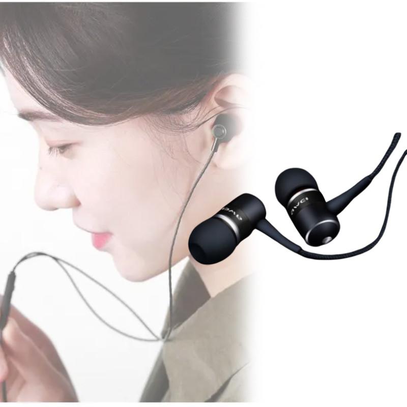 For Mp3 Phone Pc Awei Q3 Earphone Super Bass Noise Isolation Black Headphone
