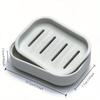 Portable Soap Tray, Double-layer Plastic Box, Household Bathroom Drain Tray, Bathroom Soap Box with Lid
