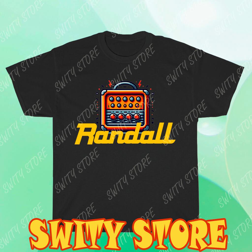 Randall Amplifiers Amps Men s Black T-shirt Logo T-Shirt XXXL