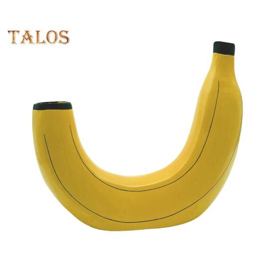 

Статуя банана ярко-желтого цвета, декоративная, экологически чистая, уникальная статуя вазы-банана, орнамент для обеденного стола, товары для дома жёлтый