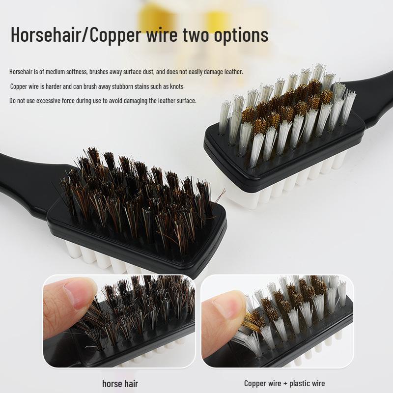 Three-Sided Suede & Leather Winter Boot Cleaning Brush