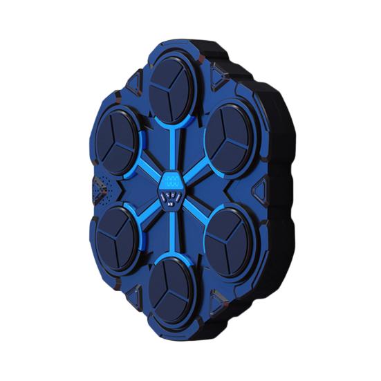 

Музичний боксерський тренажер з рукавичками, настінний, сумісний з Bluetooth, боксерська мішень зі світлодіодами, 9 швидкостей, регульований електронний боксерський тренер, ударна подушка E